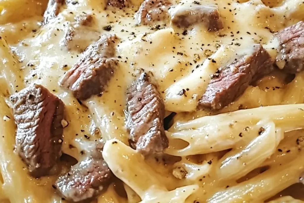 Creamy ranch pasta Garlic butter steak pasta Mozzarella ranch pasta Steak and mozzarella pasta Ranch steak pasta recipe Garlic butter mozzarella pasta