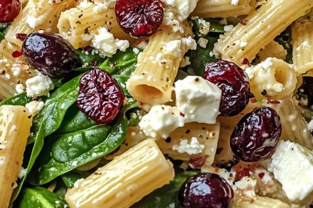 Cranberry Spinach Pasta Salad Feta Cranberry Pasta Salad Spinach Salad with Pasta and Feta Cold Pasta Salad with Spinach Healthy Pasta Salad with Cranberries Mediterranean Pasta Salad with Feta Vegetarian Pasta Salad Spinach Cranberry Salad with Cheese Feta Spinach Pasta Easy Holiday Pasta Salad