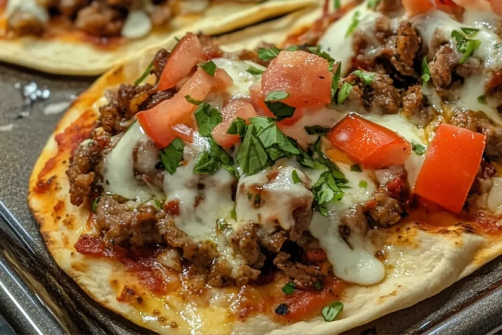 pizza taco recipe cheesy taco pizza fusion taco recipe pizza night ideas meat lovers taco Italian Mexican fusion taco Tuesday recipe stuffed pizza tacos