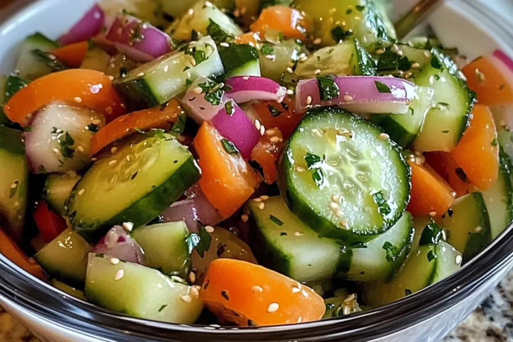 Pickled cucumber salad Quick cucumber pickles Chilled cucumber salad Sweet vinegar cucumber salad No-cook summer salad Make-ahead cucumber recipe Marinated cucumber and onion salad Cold cucumber dish Summer side salad Vinegar marinated cucumbers
