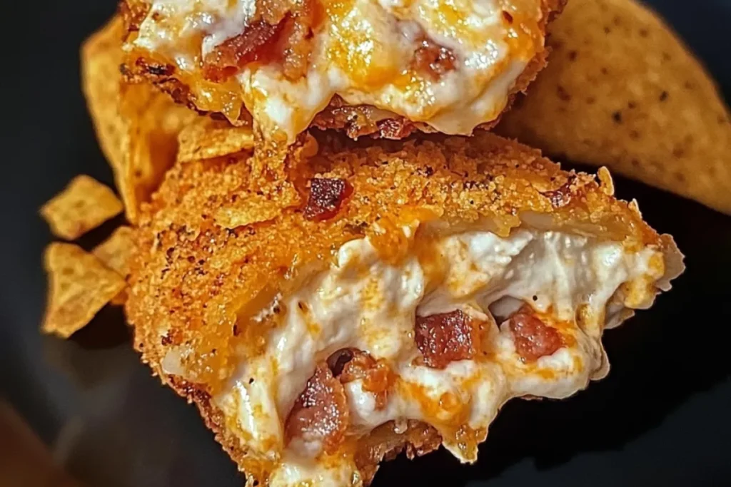 Doritos stuffed chicken breast Stuffed chicken with cream cheese and bacon Baked Doritos crusted chicken Turkey bacon chicken roll-ups Cheesy stuffed chicken with Doritos Chicken breast stuffed with cheese and bacon Doritos chicken bake recipe
