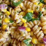 Mexican street corn salad Elote pasta salad Corn and pasta side dish Grilled corn salad with pasta Creamy corn pasta recipe Summer corn pasta salad BBQ pasta side dish Southwest pasta salad