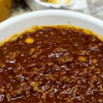 WV hot dog chili Appalachian chili sauce no bean hot dog chili West Virginia chili dog sauce classic hot dog topping homemade hot dog chili recipe traditional Southern chili sauce WV style chili topping hot dog meat sauce