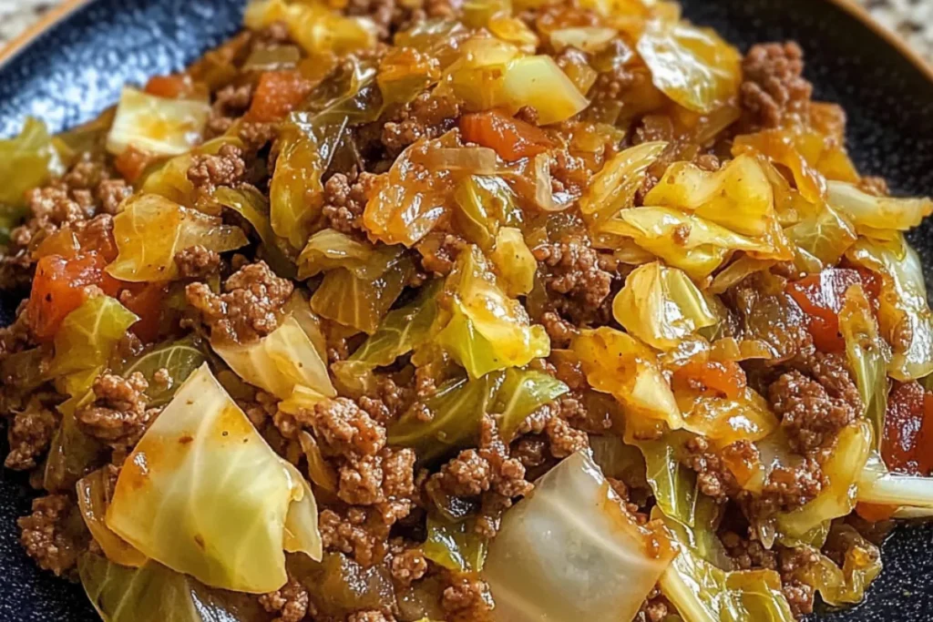 Cabbage and ground beef skillet Ground beef cabbage stir fry Beef and cabbage recipe Sautéed cabbage with ground beef One-pan beef and cabbage Low carb cabbage and beef Cabbage hash with ground beef Keto ground beef cabbage recipe