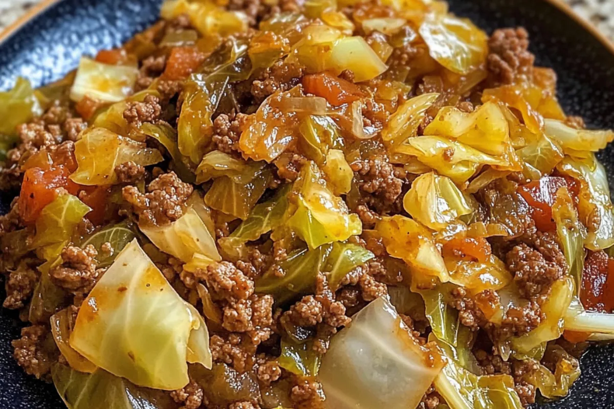 Cabbage and ground beef skillet Ground beef cabbage stir fry Beef and cabbage recipe Sautéed cabbage with ground beef One-pan beef and cabbage Low carb cabbage and beef Cabbage hash with ground beef Keto ground beef cabbage recipe