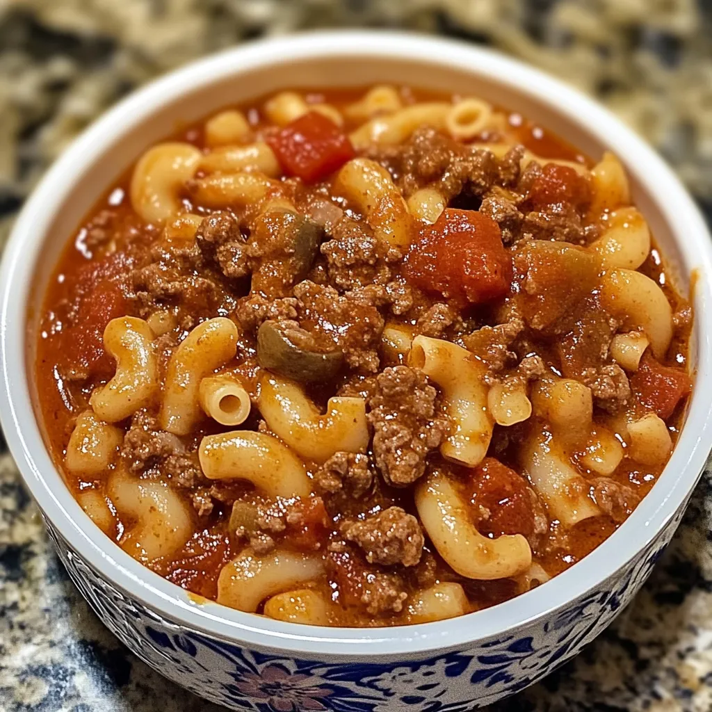 American goulash recipe One-pot beef pasta Easy goulash dinner Classic beef goulash Hearty pasta dish Homemade goulash Comfort food recipe Ground beef and macaroni stew Weeknight pasta recipe Traditional goulash