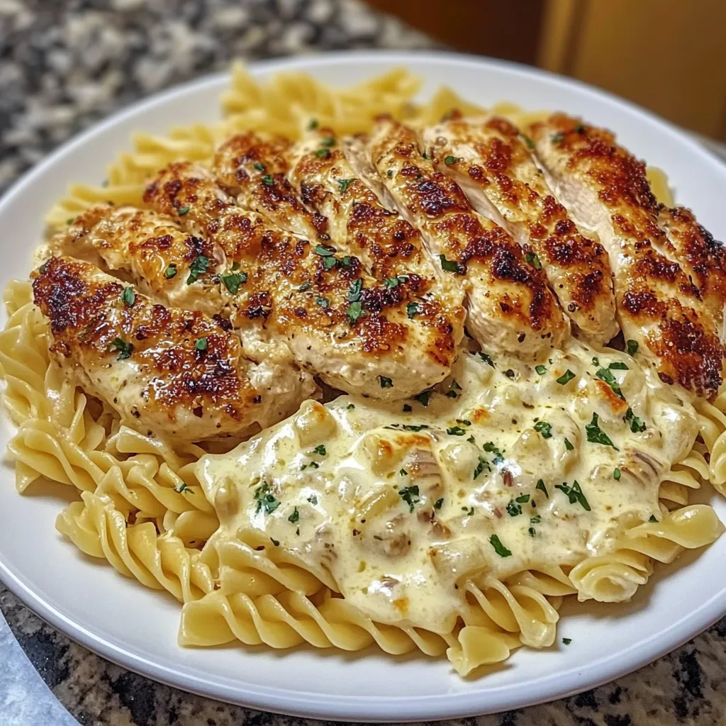 Garlic parmesan chicken pasta Creamy chicken pasta recipe Twisted pasta with cheese sauce Rotini chicken alfredo Cheesy garlic chicken pasta Chicken and cream sauce pasta One pot chicken pasta Parmesan creamy chicken dinner Garlic cream chicken with pasta Easy chicken pasta with sauce